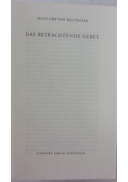 Das betrachtende gebet