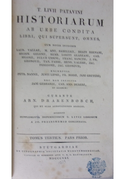 T. Livii Patavini Historiarum. Dwa tomy, ok 1822 r.