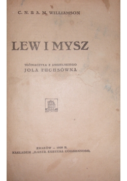 Lew i mysz,1928 r.