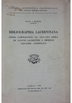 Bibliographia laurentiana