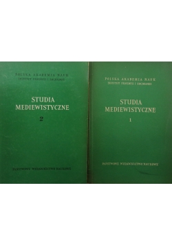 Studia mediewistyczna, Tom I i II