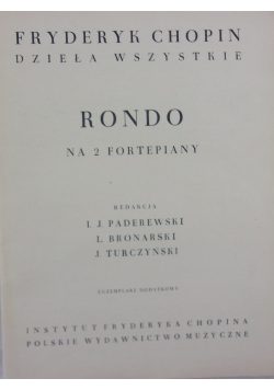 Rondo na 2 fortepiany