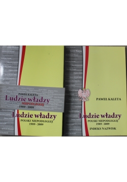 Ludzie władzy Polski Niepodległej 1989 do 2009 Indeks nazwisk 2 tomy