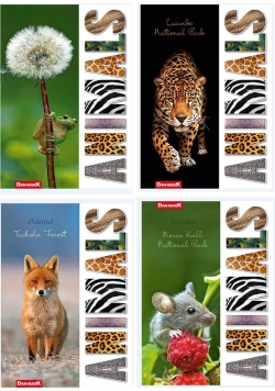 Zeszyt A5/80K linia 1087 Animals (10szt)
