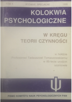 W kręgu teorii czynności
