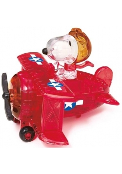 Crystal puzzle Snoopy w samolocie