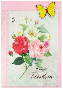 Karnet B6 Urodziny (wymienne cyf.) HM200-2346
