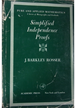 Simplified Independence Proofs