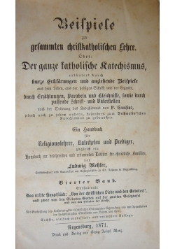 Beispiele zur gesammten christkatholischen Lehre, 1871 r.