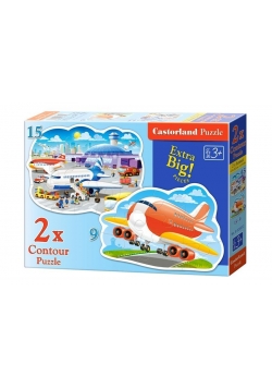 Puzzle x 2 Kontur - Airport Adventures CASTOR
