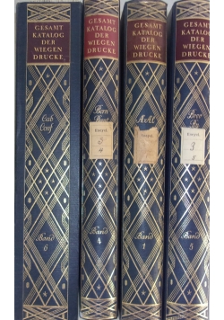Gesamtkatalog der Wiegendrucke, t. 1, 4, 5,6, 1932r.