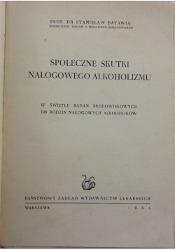 Społeczne skutki Nałogowego Alkocholizmu