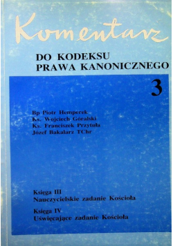 Komentarze do kodeksu prawa kanonicznego 3