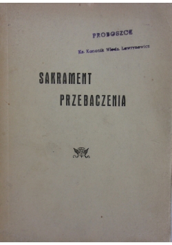 Sakrament Przebaczenia ,1946r.