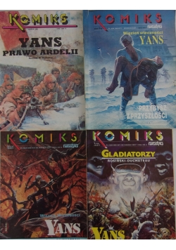 Komiks, fantastyka, Yans: Zestaw 4 komiksów