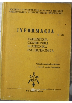 Informacja Radiestezja Geotronika Biotronika Psychotronika
