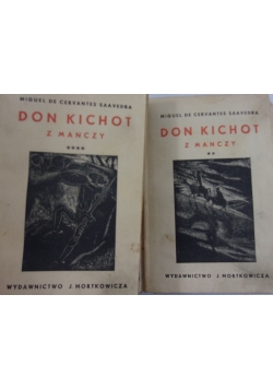 Don Kichot z Manczy - 2 książki, 1938r.