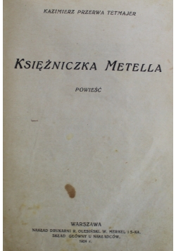 Księżniczka Metella  1924 r