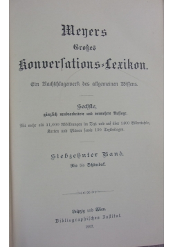 Meners Groses konwersations Leksikon, 1907 r.