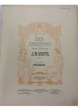 Duos Concertants pour deux violons