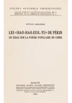 Un Essai Sur La Poesie Populaire en Chine