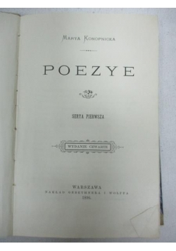 Poezye, 1896 r.