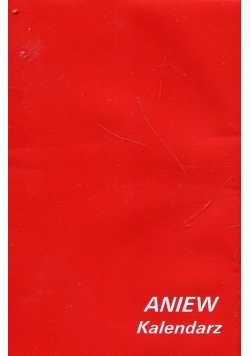Kalendarz 2019 kieszonkowy Aniew czerwień