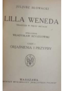 Lilla Weneda, 1928 r.