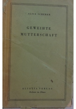 Geweihte mutterschaft