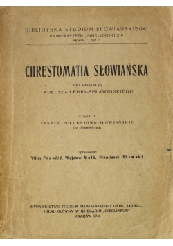Chrestomatia Słowiańska 1949 r.