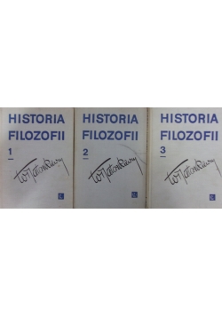 Historia filozofii, tomy od 1 o 3