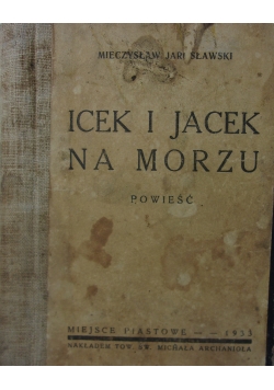 Icek i Jacek na morzu, 1933r.