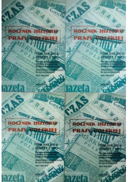Rocznik Historii Prasy Polskiej,Zeszyt 1 do 4