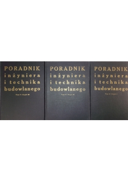 Poradnik inżyniera i technika budowlanego ,Zestaw 3 książek