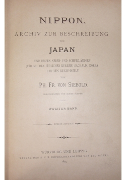 Nippon. Archiv zur Beschreibung von Japan, 1897 r.