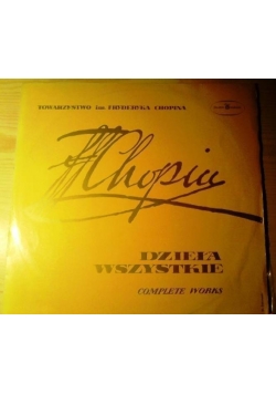Chopin wszystkie dzieła płyta winylowa