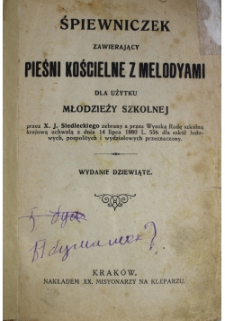 Pieśni kościelne z Melodyami 1920 r