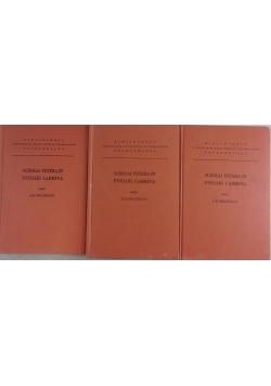 Scholia vetera in pindari carmina, tom od 1 do 3, reprinty