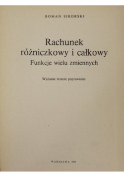 Rachunek różniczkowy i całkowy