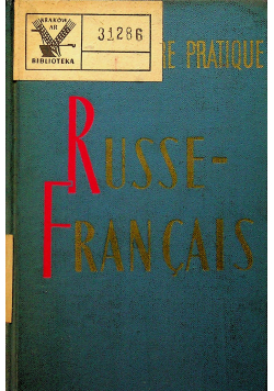 Petit Dictionnaire Praatique Russe Francais