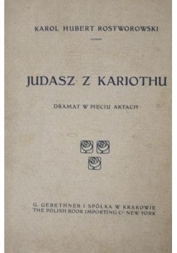Judasz z Kariothu, 1913 r.