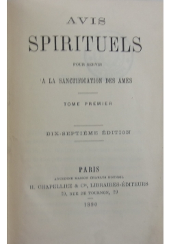 Avis Spirituels, 1890 r.