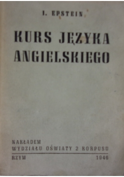 Kurs języka angielskiego,1946r.