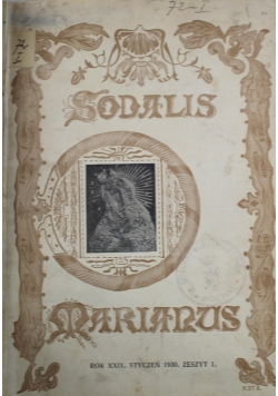 Sodalis Marianus  zeszyt 1 1930 r