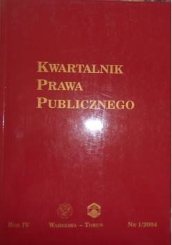 Kwartalnik prawa publicznego  nr.1