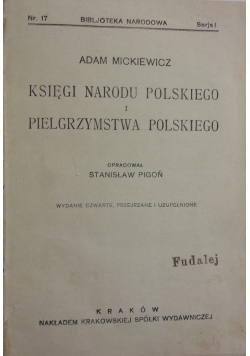 Księgi narodu polskiego i pielgrzymstwa polskiego, 1926 r.