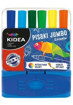 Pisaki jumbo 12 kolorów KIDEA