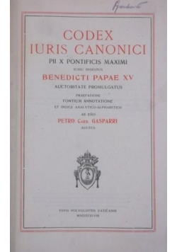 Codex Iuris Canonici, 1948 r.