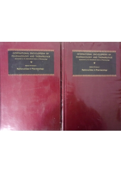 International Encyclopedia of Pharmacology and Therapeutics Zestaw 2 książek