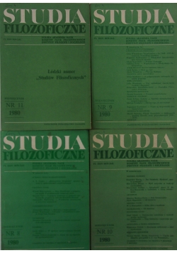 Studia Filozoficzne,zestaw 4książek